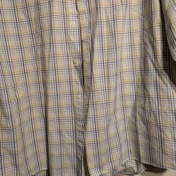 Van Heusen Men's Plaid Button-Up Shirt Pre-owned  Size 18. 34/35 - Picture 4 of 12